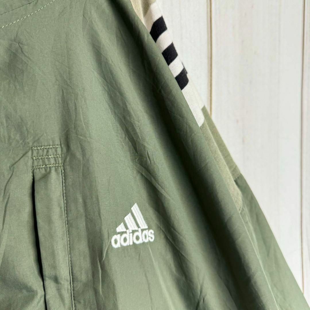 adidas(アディダス)の【一点物】　アディダス　ナイロンジャケット　90s バイカラー　万国旗タグ メンズのジャケット/アウター(ナイロンジャケット)の商品写真