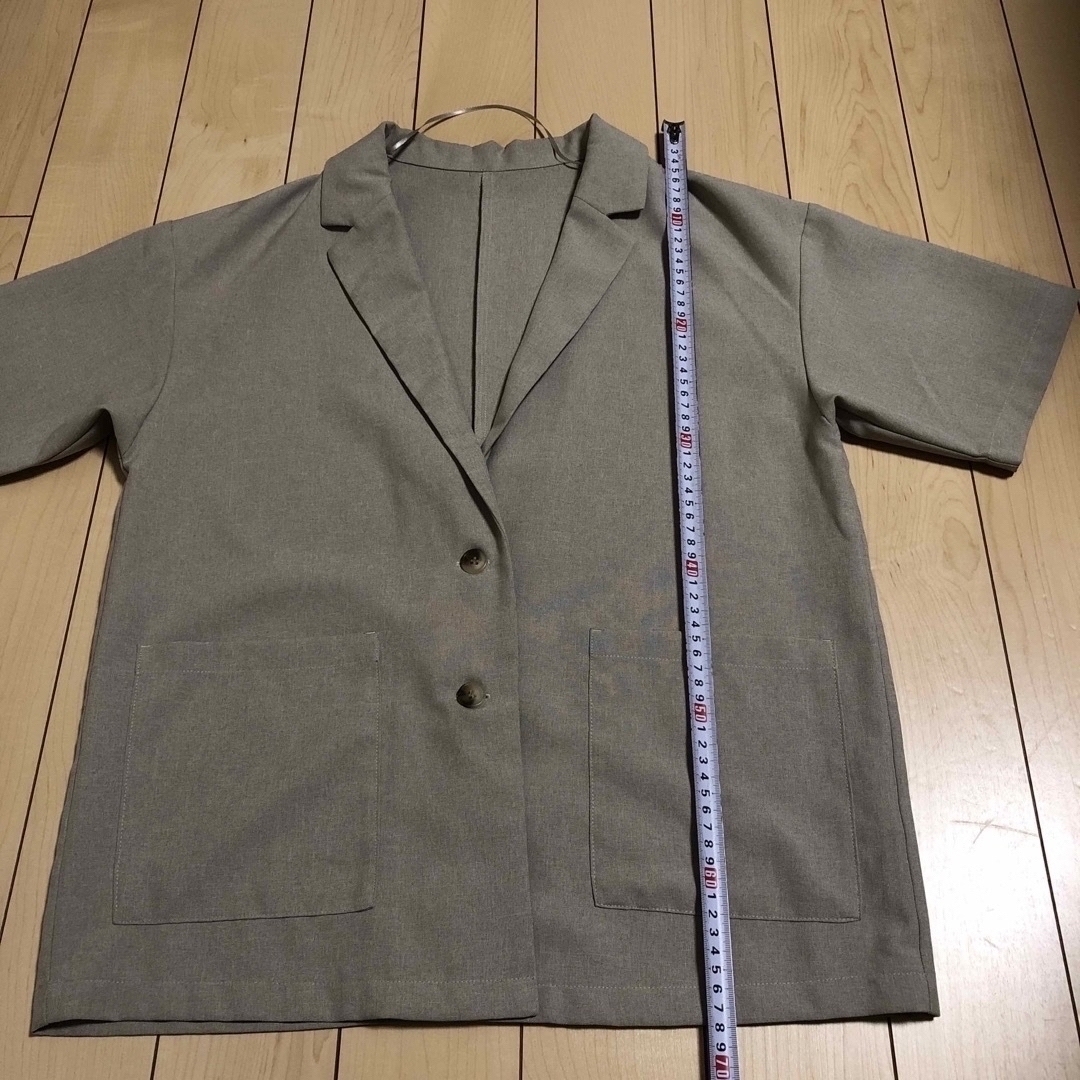 GU(ジーユー)のGU ライトオーバーサイズシャツジャケット(5分袖) レディースのトップス(シャツ/ブラウス(半袖/袖なし))の商品写真