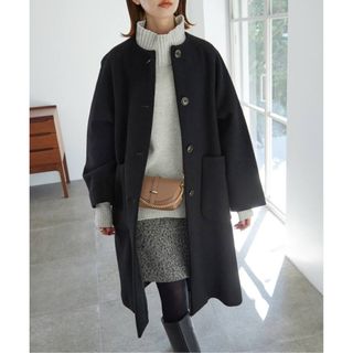 SLOBE IENA別注 22AW☆ウィルヘルムヌベール 金ボタンロングコート