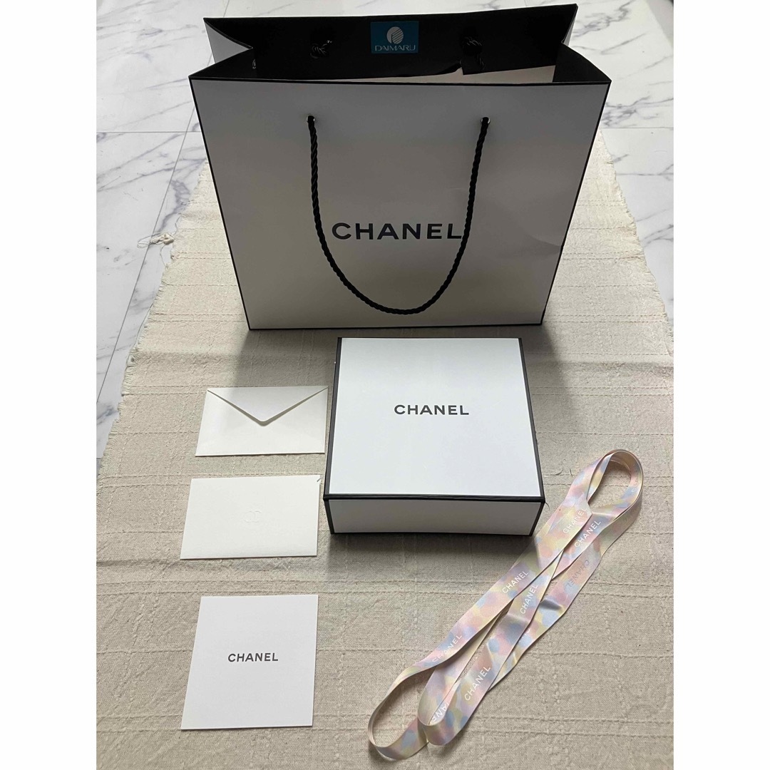 シャネル箱　CHANEL リボン　ミニ便箋封筒　ショップ袋 | フリマアプリ ラクマ