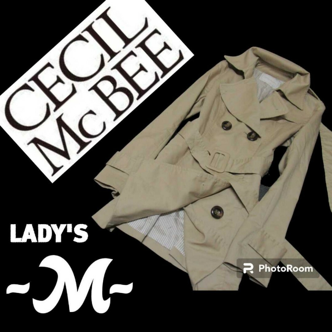 CECIL McBEE(セシルマクビー)のレディースM◇CECIL MC BEE◇トレンチコート レディースのジャケット/アウター(トレンチコート)の商品写真