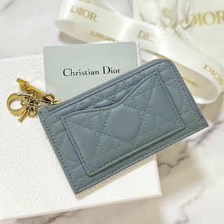 Dior - 極美品✨現行 DIOR カナージュ カードホルダー チャーム付 ...