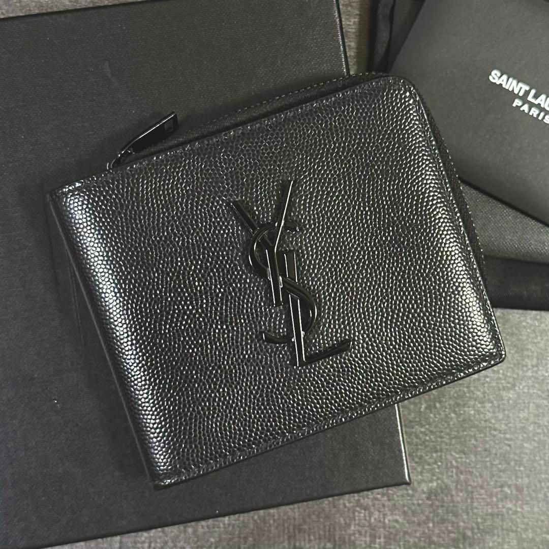 Saint Laurent - 極美品✨付属品完備 サンローラン L字ジップ 財布 YSL