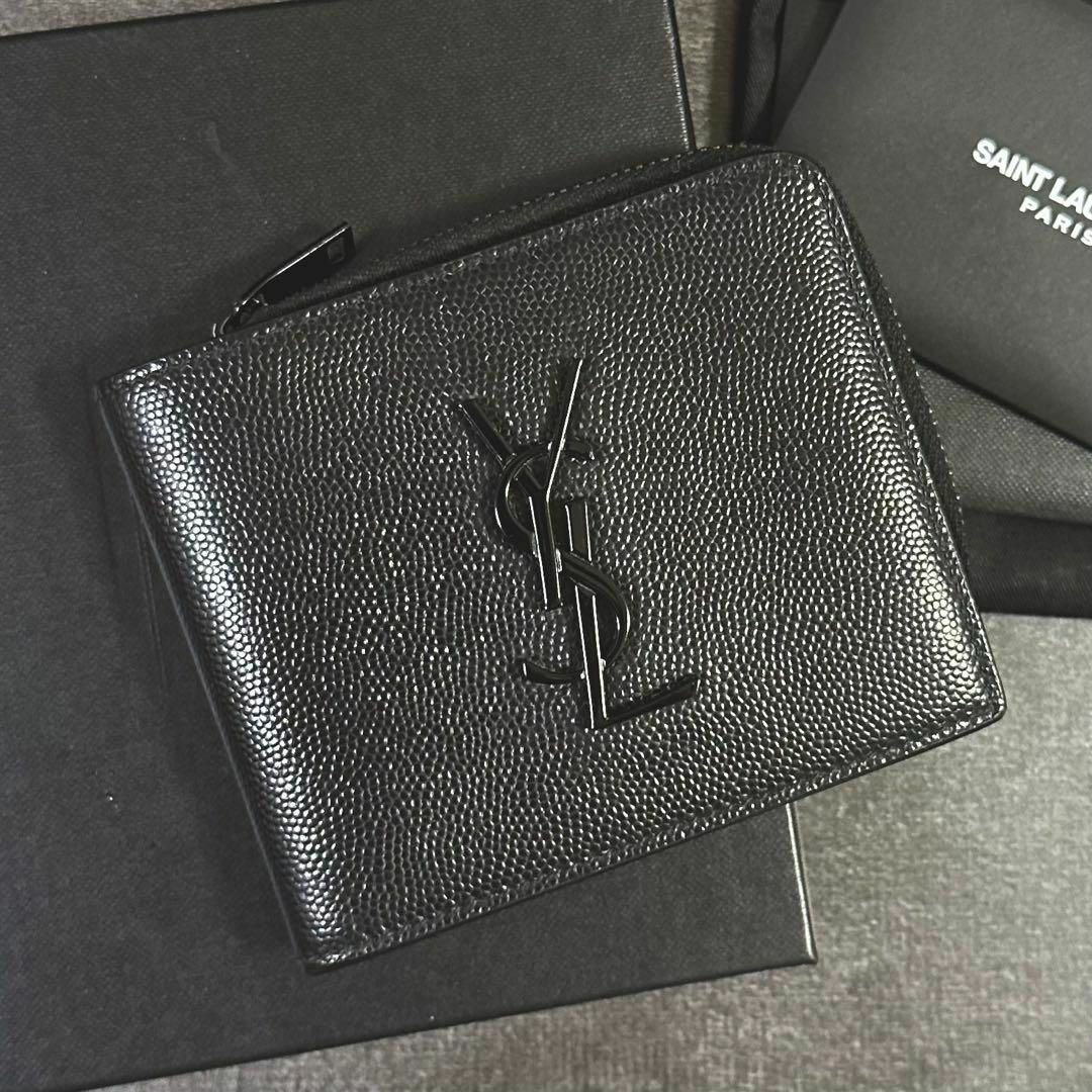 Saint Laurent - 極美品✨付属品完備 サンローラン L字ジップ 財布 YSL ...