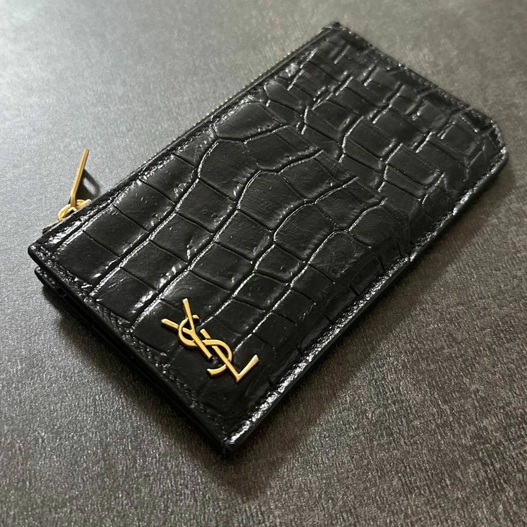 【SAINT LAURENT】美品YSLロゴ付きカードケース