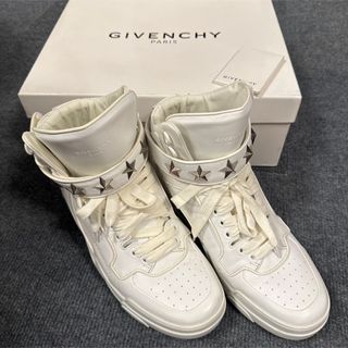 ジバンシィ(GIVENCHY)のGIVENCHY スタースタッズレザーハイトップスニーカー(スニーカー)