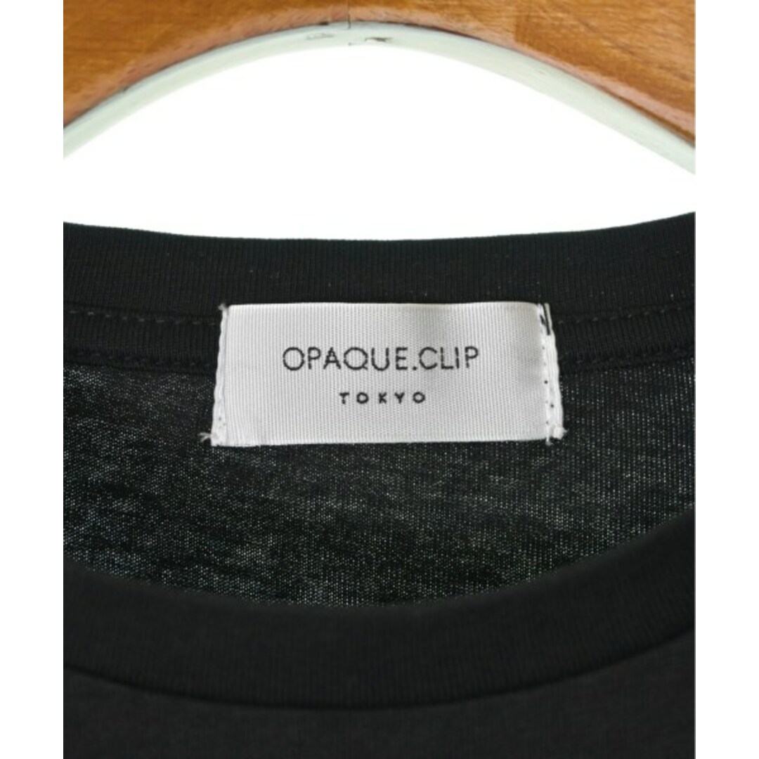 OPAQUE.CLIP(オペークドットクリップ)のOPAQUE.CLIP Tシャツ・カットソー 36(S位) 黒 【古着】【中古】 レディースのトップス(カットソー(半袖/袖なし))の商品写真