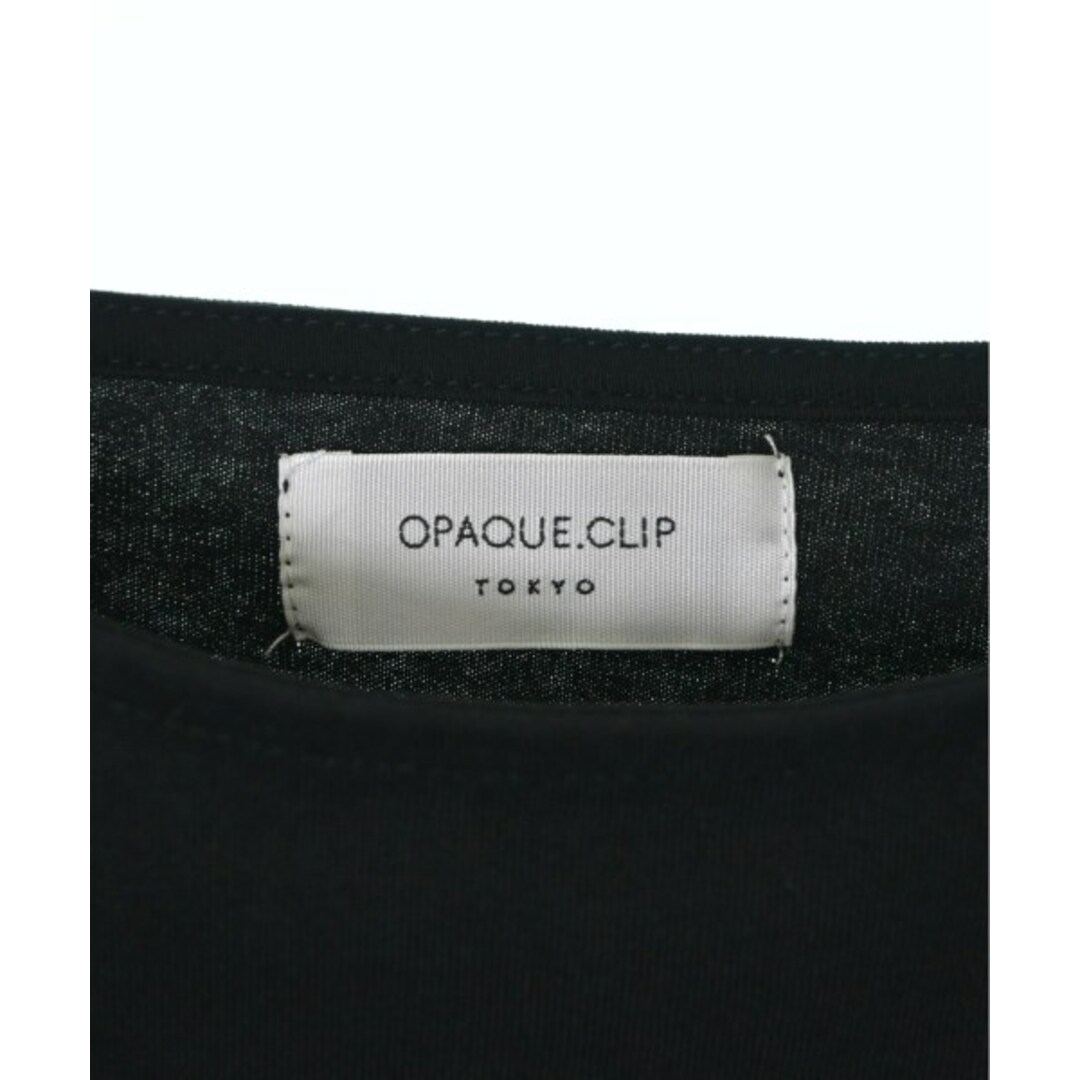 OPAQUE.CLIP(オペークドットクリップ)のOPAQUE.CLIP Tシャツ・カットソー 36(S位) 黒 【古着】【中古】 レディースのトップス(カットソー(半袖/袖なし))の商品写真