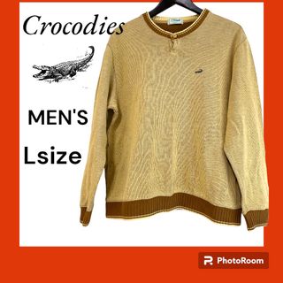 クロコダイル(Crocodile)のcrocodile クロコダイル　ニット　メンズ　Lサイズ(ニット/セーター)