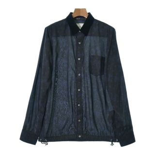 sacai サカイ カジュアルシャツ 1(S位) 緑x黒xピンク等(チェック)