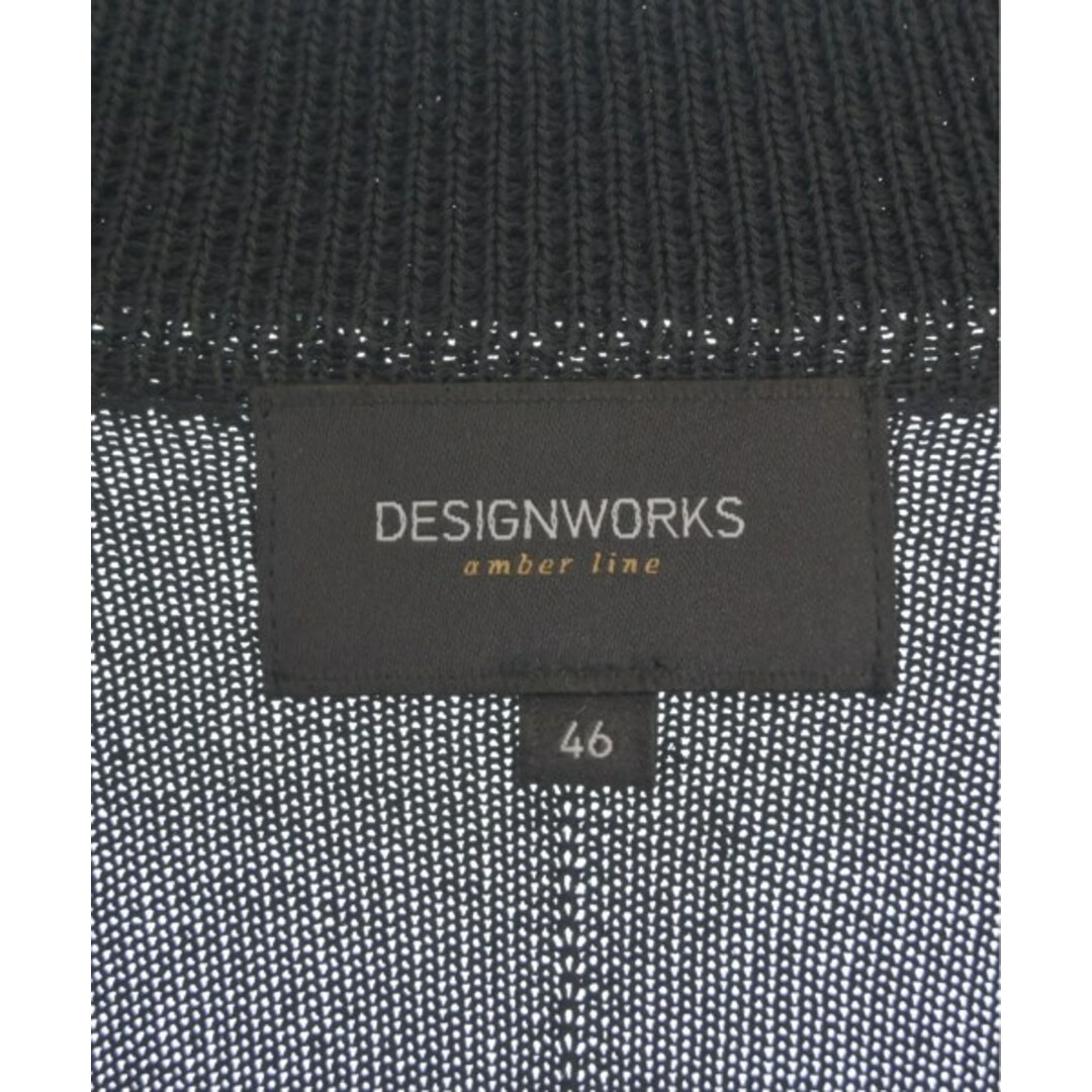 DESIGNWORKS(デザインワークス)のDESIGNWORKS デザインワークス カーディガン 46(M位) 黒 【古着】【中古】 メンズのトップス(カーディガン)の商品写真