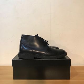 クラークス(Clarks)のデザートブーツasbee desertブラックレザー26.5黒 チャッカーブーツ(ドレス/ビジネス)