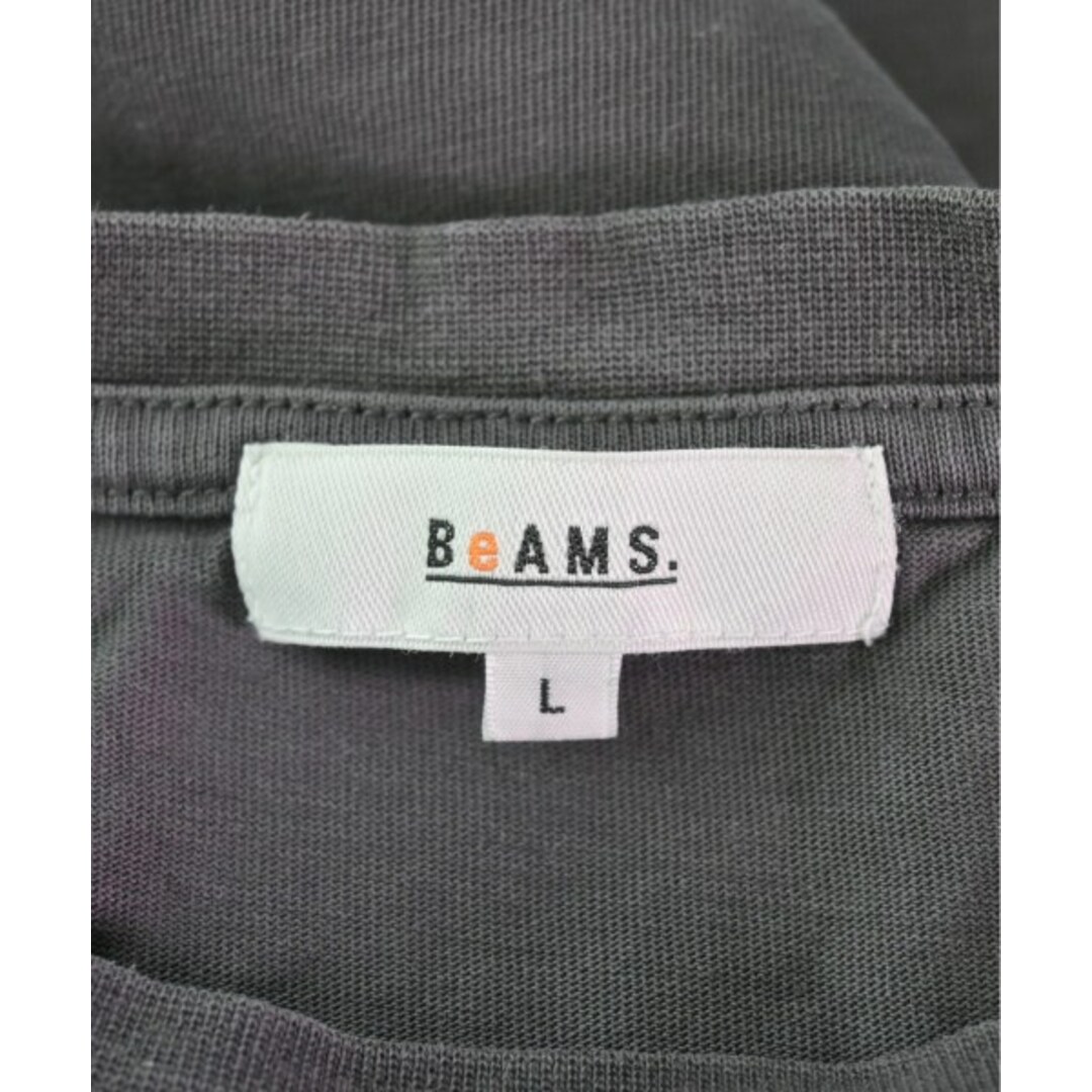 BEAMS(ビームス)のBEAMS ビームス Tシャツ・カットソー L ダークグレー 【古着】【中古】 メンズのトップス(Tシャツ/カットソー(半袖/袖なし))の商品写真