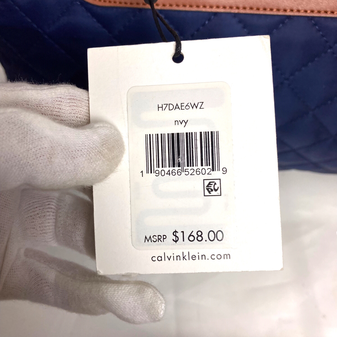 46【新品タグつき】Calvin Klein カルバンクライン　トート　ブルー