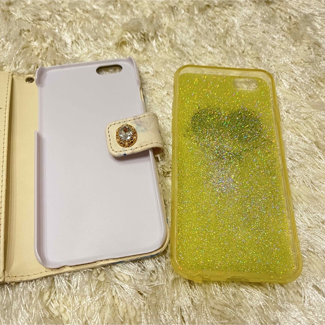 【セット】iPhone6 ケース　スポンジボブ×手帳型 スマホ/家電/カメラのスマホアクセサリー(iPhoneケース)の商品写真