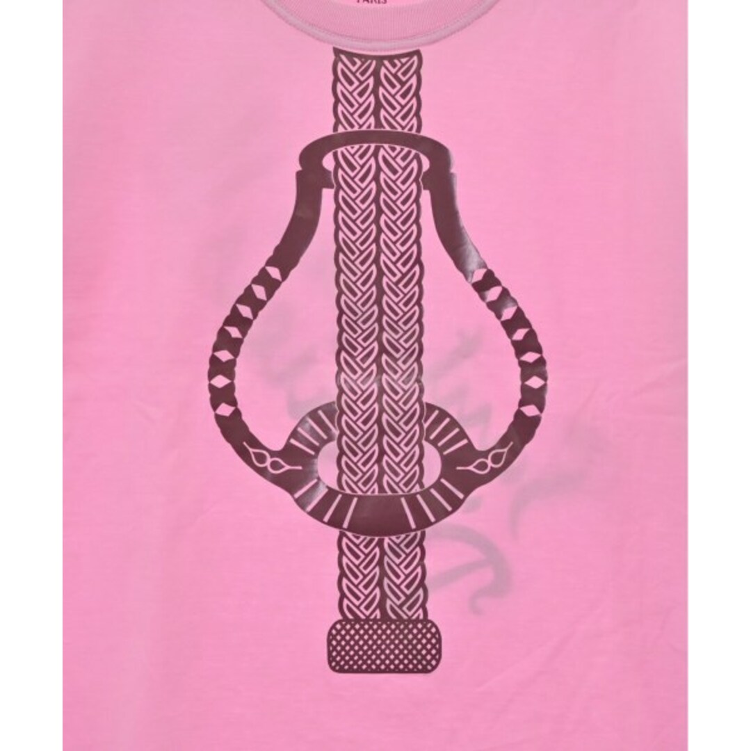 Hermes(エルメス)のHERMES エルメス Tシャツ・カットソー 38(S位) ピンク 【古着】【中古】 レディースのトップス(カットソー(半袖/袖なし))の商品写真