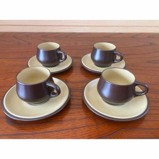 ノリタケ(Noritake)のオールドノリタケ  FOLKSTONE カップアンドソーサー×4(グラス/カップ)