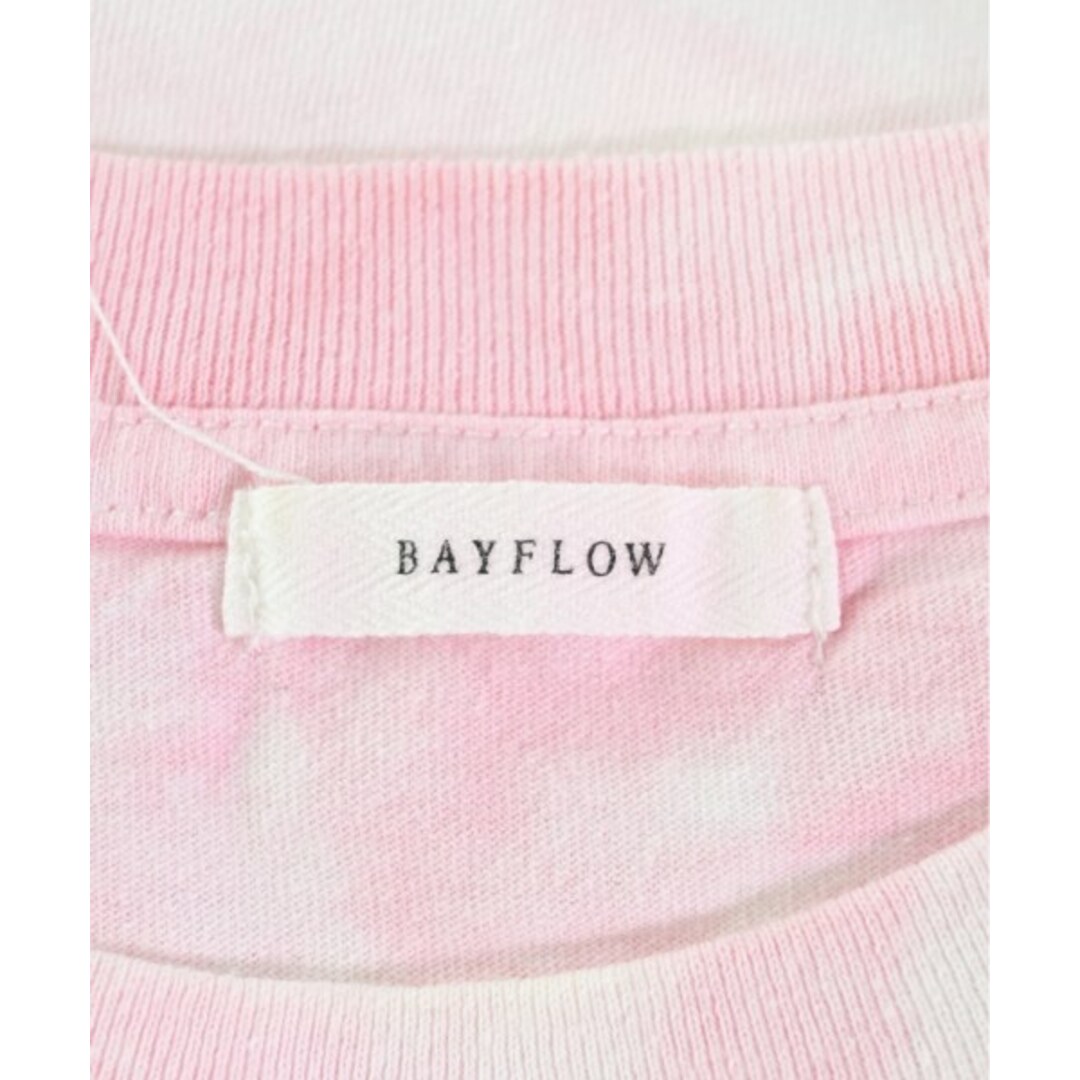 BAYFLOW(ベイフロー)のBAYFLOW Tシャツ・カットソー 4(L位) ピンクx白(タイダイ) 【古着】【中古】 メンズのトップス(Tシャツ/カットソー(半袖/袖なし))の商品写真