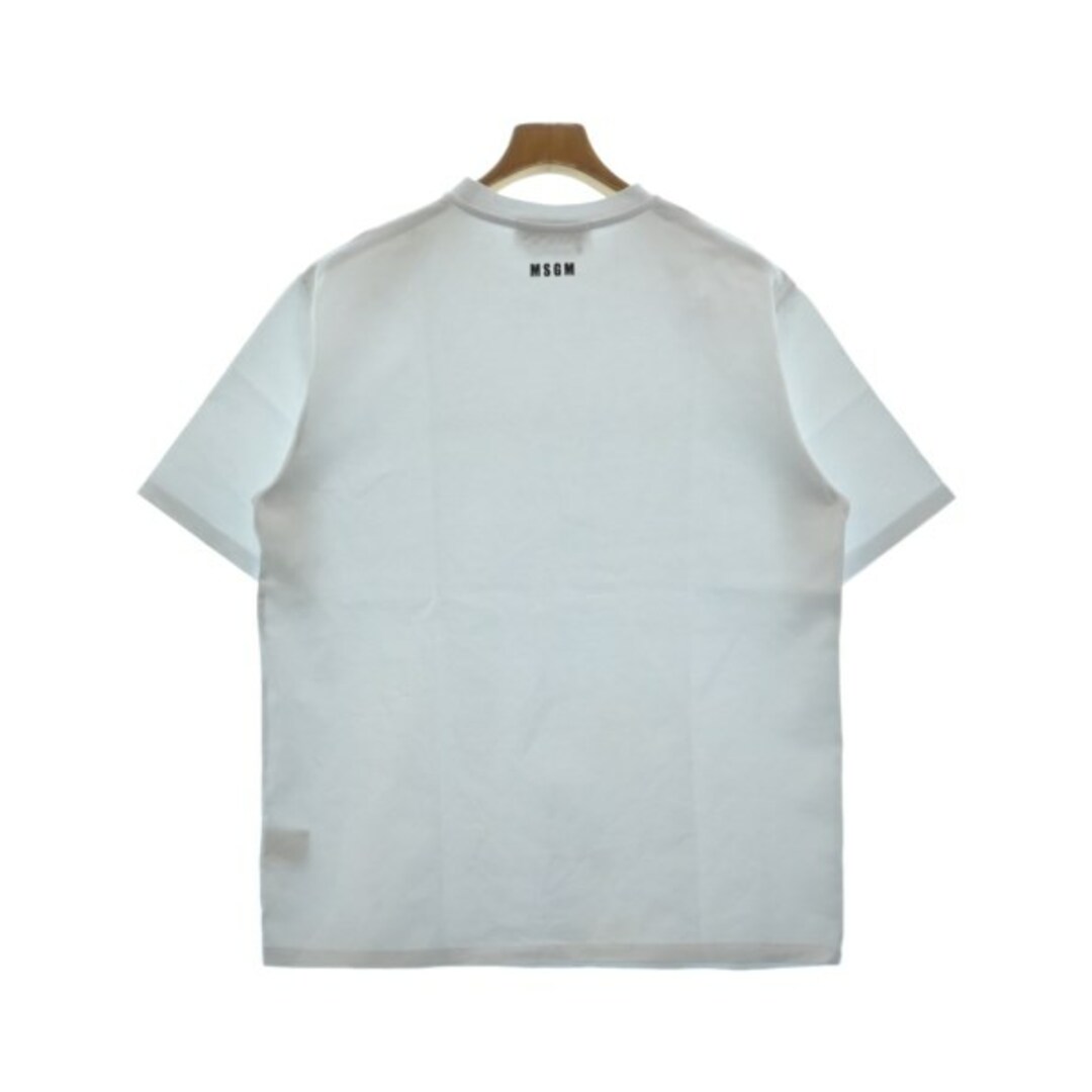 MSGM(エムエスジイエム)のMSGM エムエスジーエム Tシャツ・カットソー S 白 【古着】【中古】 メンズのトップス(Tシャツ/カットソー(半袖/袖なし))の商品写真