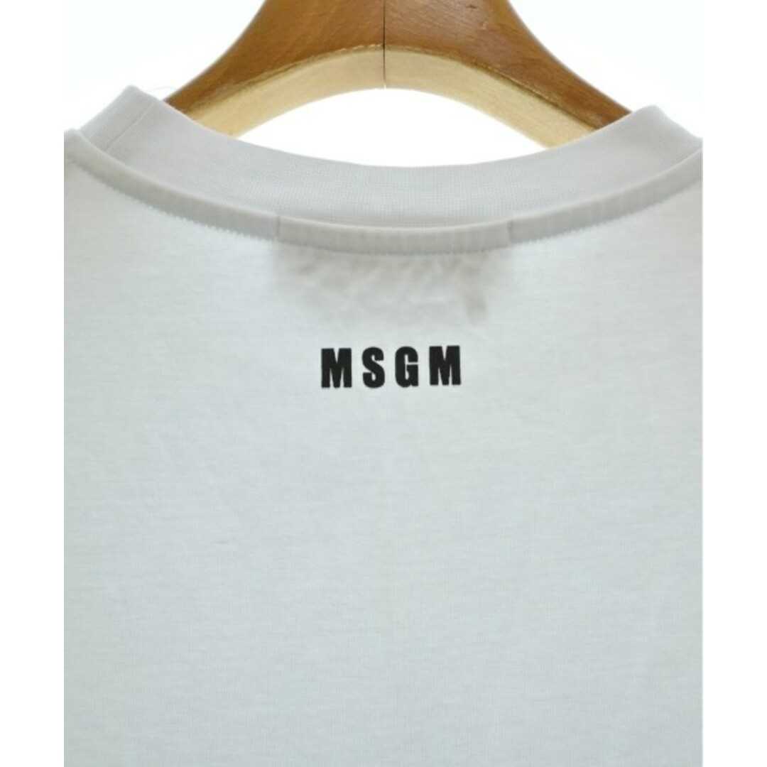 MSGM(エムエスジイエム)のMSGM エムエスジーエム Tシャツ・カットソー S 白 【古着】【中古】 メンズのトップス(Tシャツ/カットソー(半袖/袖なし))の商品写真