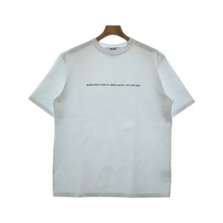 エムエスジイエム(MSGM)のMSGM エムエスジーエム Tシャツ・カットソー S 白 【古着】【中古】(Tシャツ/カットソー(半袖/袖なし))