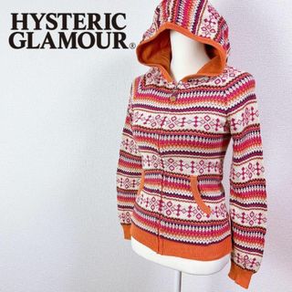 ヒステリックグラマー(HYSTERIC GLAMOUR)のHYSTERIC GLAMOUR エスニック 総柄 パーカー 長袖(パーカー)