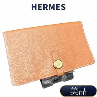 エルメス(Hermes)のエルメス レザー ドゴンMM カードケース ブラウン　カードケース(財布)