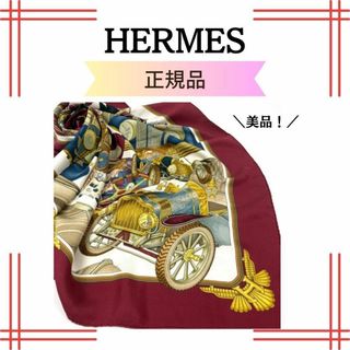 エルメス(Hermes)のエルメス HERMES カレ90 automobike オートモービル スカーフ(バンダナ/スカーフ)