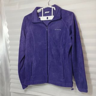 コロンビア(Columbia)の75♪US古着コロンビアフリースジャケットバイオレットUS-L(日本2XL)(ナイロンジャケット)