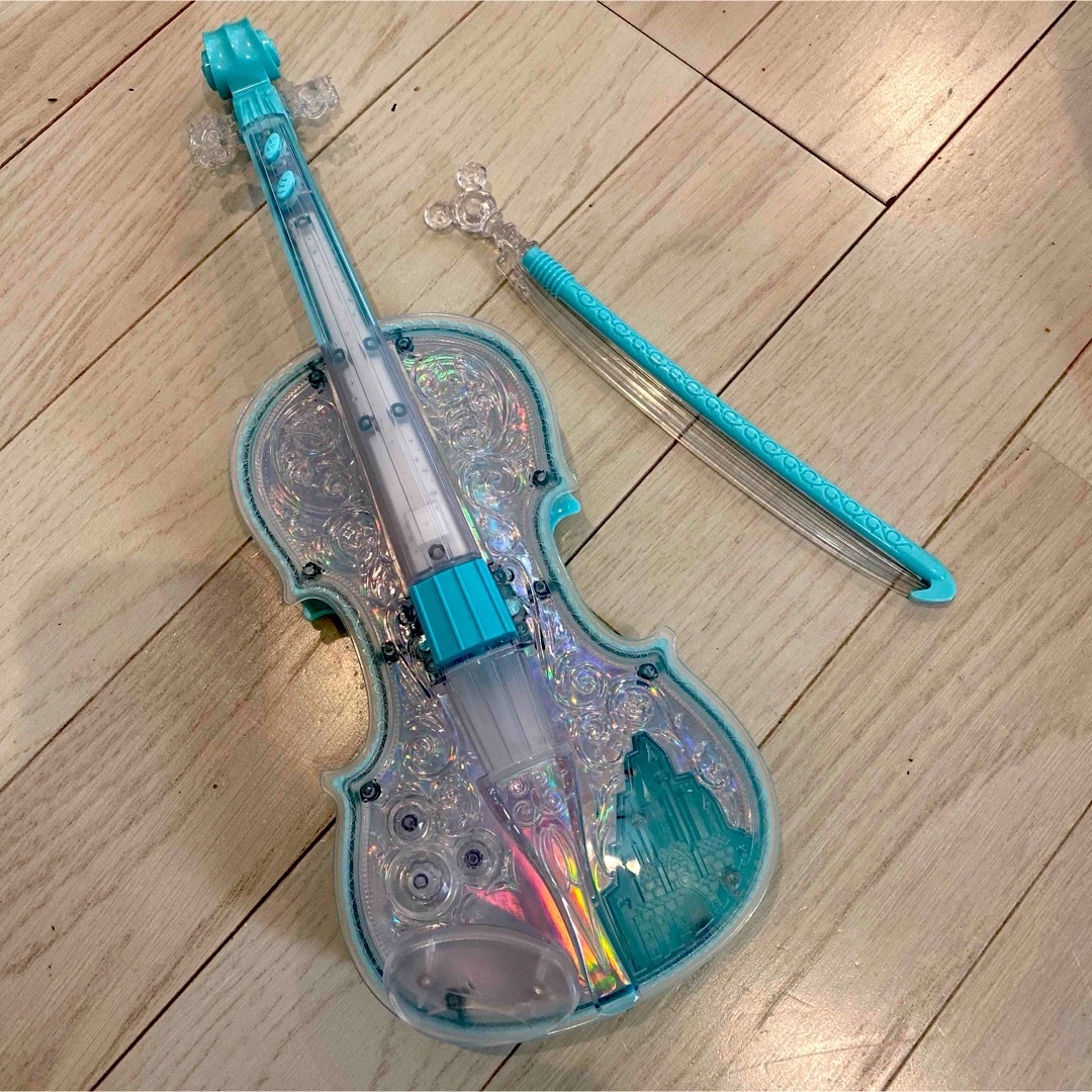 バンダイ ディズニー ライト＆オーケストラバイオリン ブルー キッズ/ベビー/マタニティのおもちゃ(楽器のおもちゃ)の商品写真