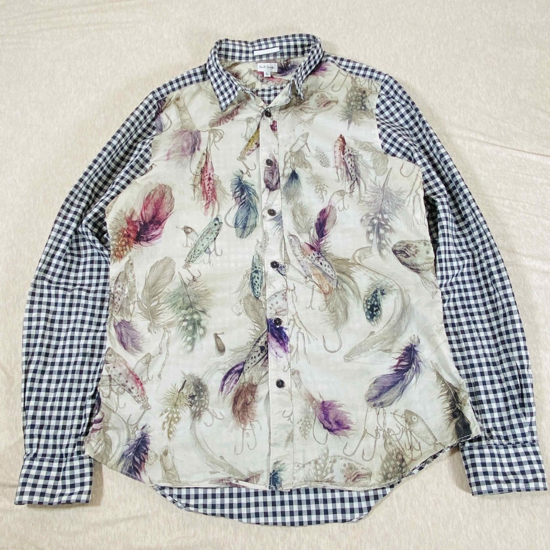 PaulSmith switchingshirt fishing  Lsize90S