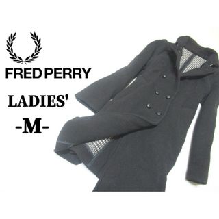 フレッドペリー(FRED PERRY)のレディースM◇FRED PERRY◇コート 黒(ロングコート)