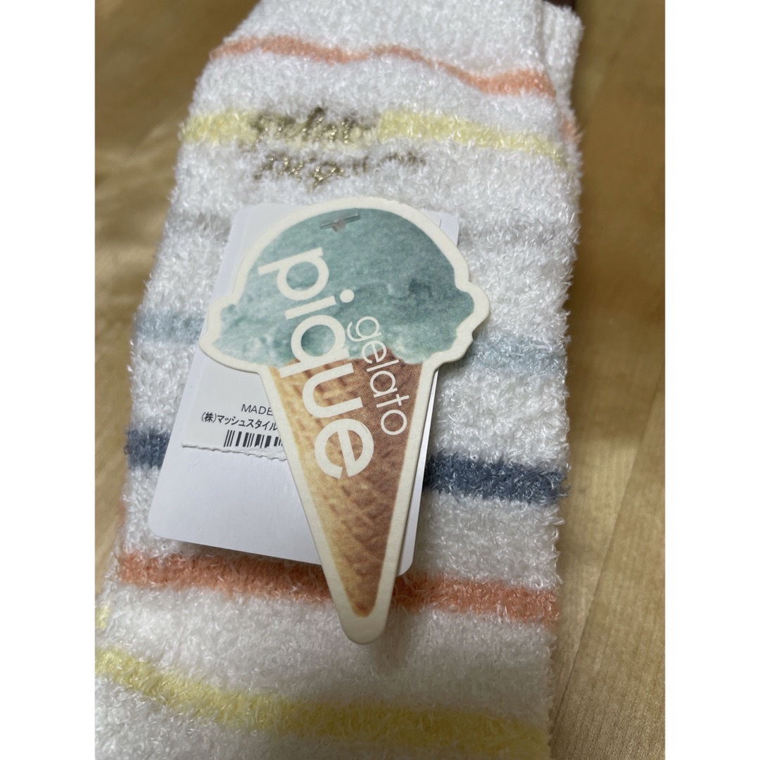 gelato pique(ジェラートピケ)の新品タグ付き　ジェラピケ　ルームソックス　靴下 レディースのレッグウェア(ソックス)の商品写真