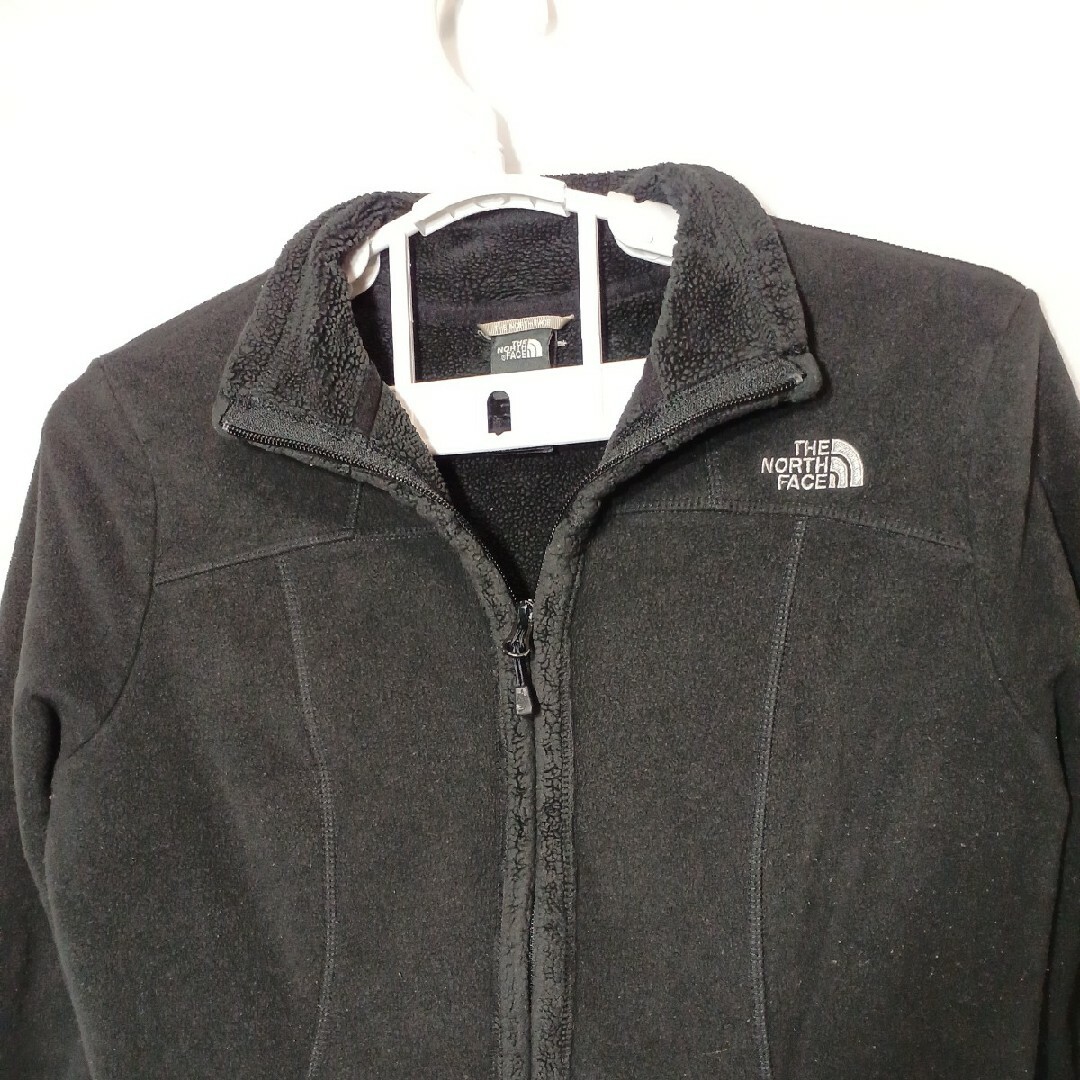 THE NORTH FACE(ザノースフェイス)の76♪US古着ザ・ノースフェイス 裏ボアフリースブラックUS-M(日本L) レディースのジャケット/アウター(ナイロンジャケット)の商品写真