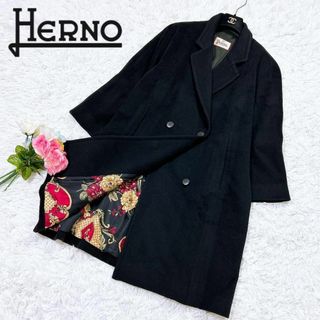 美品 HERNO ヘルノ ロングコート アンゴラ 42 M イタリア