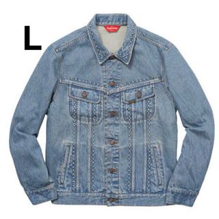 シュプリーム(Supreme)の【L】Supreme Studded Denim Trucker Jacket(Gジャン/デニムジャケット)