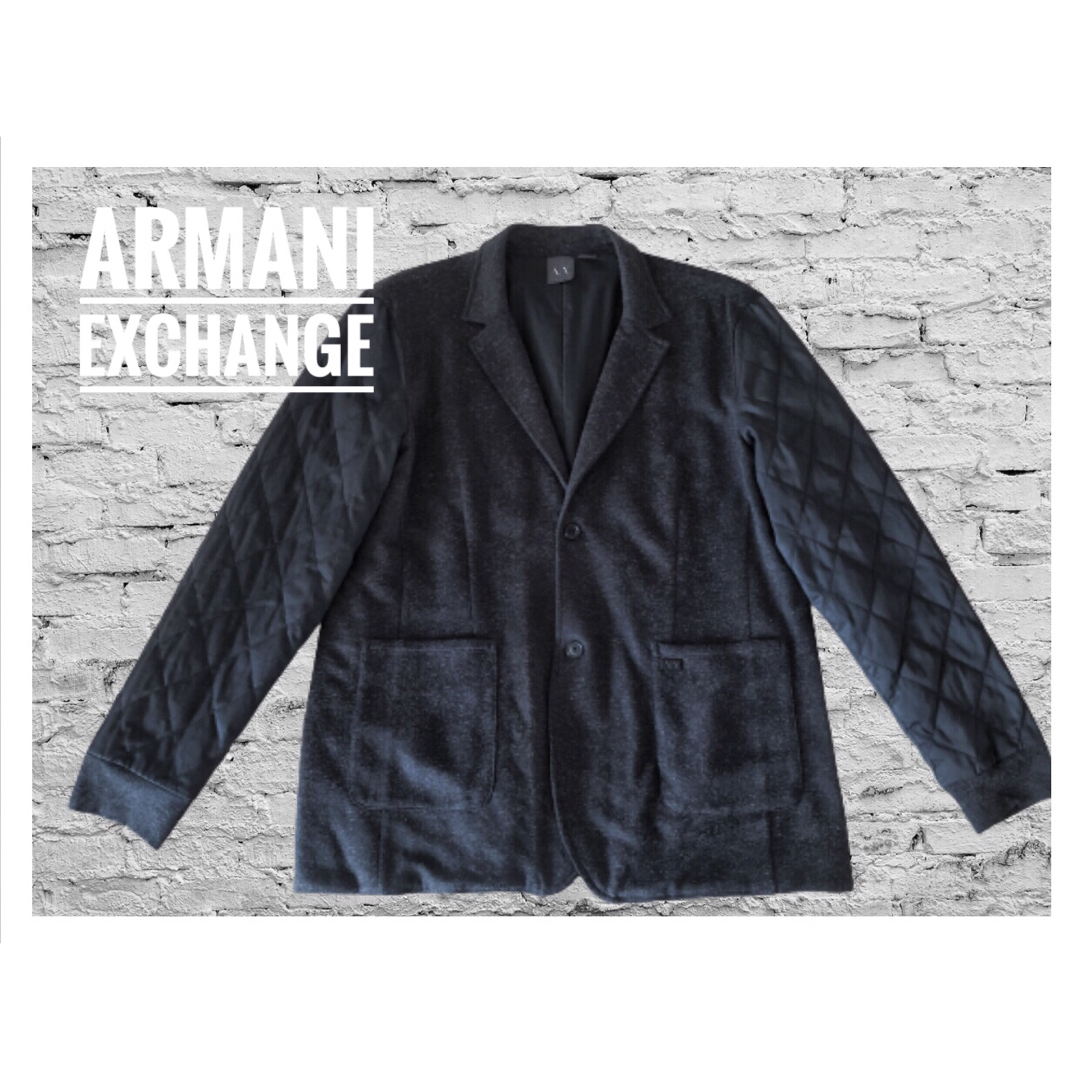 ARMANI EXCHANGE(アルマーニエクスチェンジ)のARMANI EXCHANGE  ジャケット XXL キルティング切替 新品 レディースのジャケット/アウター(テーラードジャケット)の商品写真