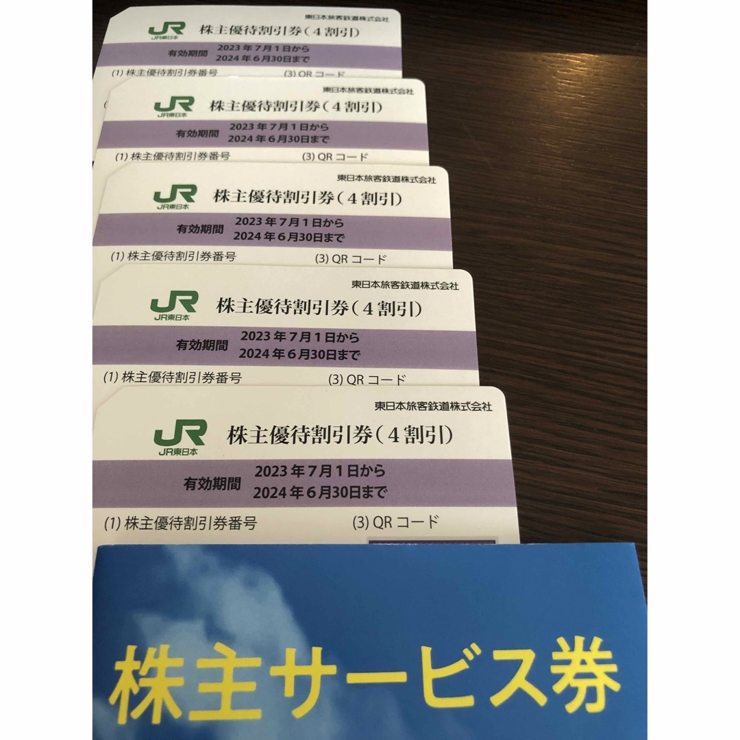 JR(ジェイアール)のJR東日本株主優待割引券 チケットの乗車券/交通券(鉄道乗車券)の商品写真