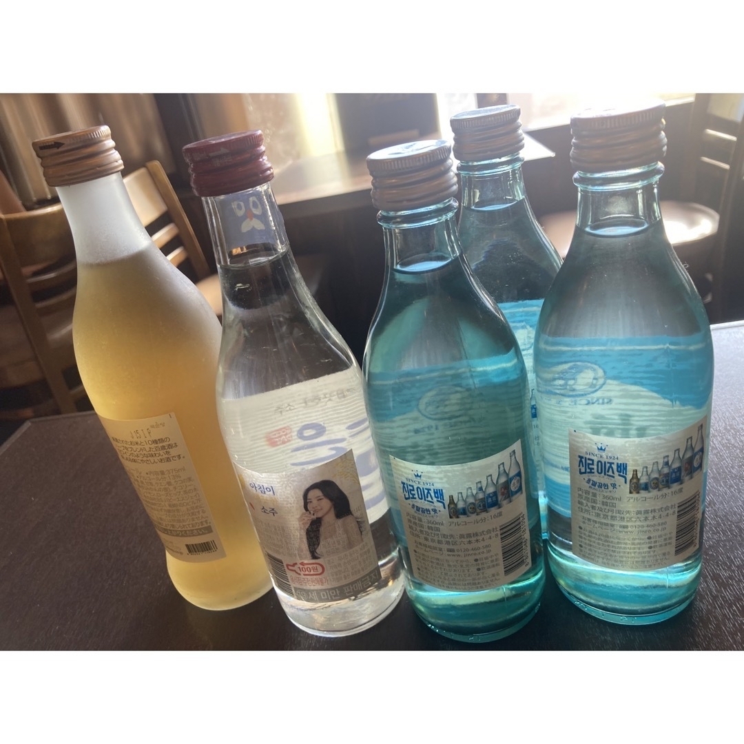 即購入OK⭕️韓国焼酎 マッコリ飲み比べセット 食品/飲料/酒の酒(焼酎)の商品写真