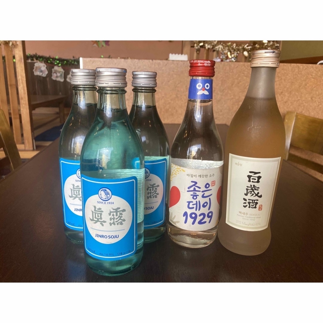 即購入OK⭕️韓国焼酎 マッコリ飲み比べセット 食品/飲料/酒の酒(焼酎)の商品写真