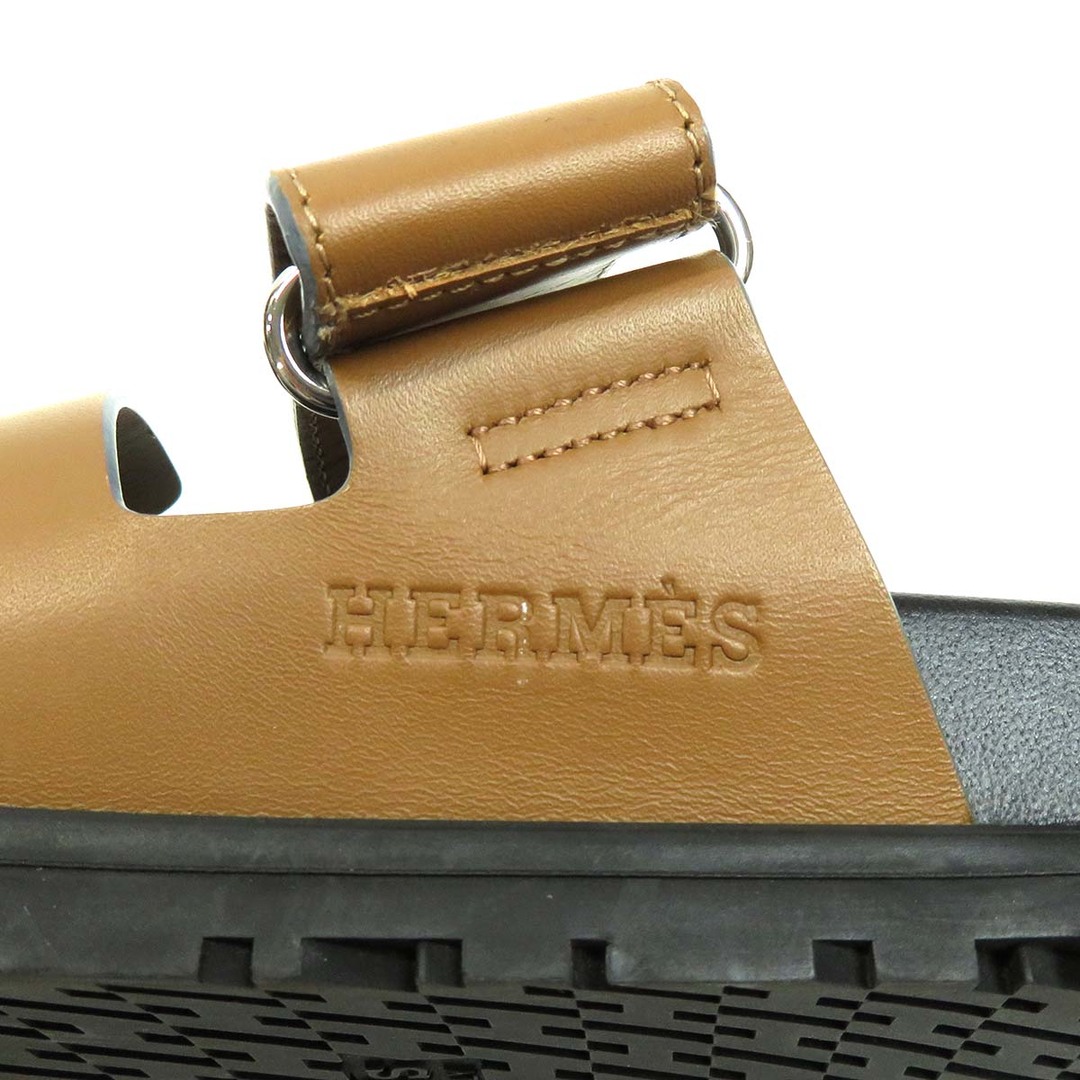 Hermes(エルメス)のエルメス シプレ レザー サンダル メンズ ブラウン HERMES 【中古】 【アパレル・小物】 メンズの靴/シューズ(サンダル)の商品写真