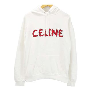 【美品】希少モデル CELINE トレーナー 刺繍ロゴ リブライン 90s