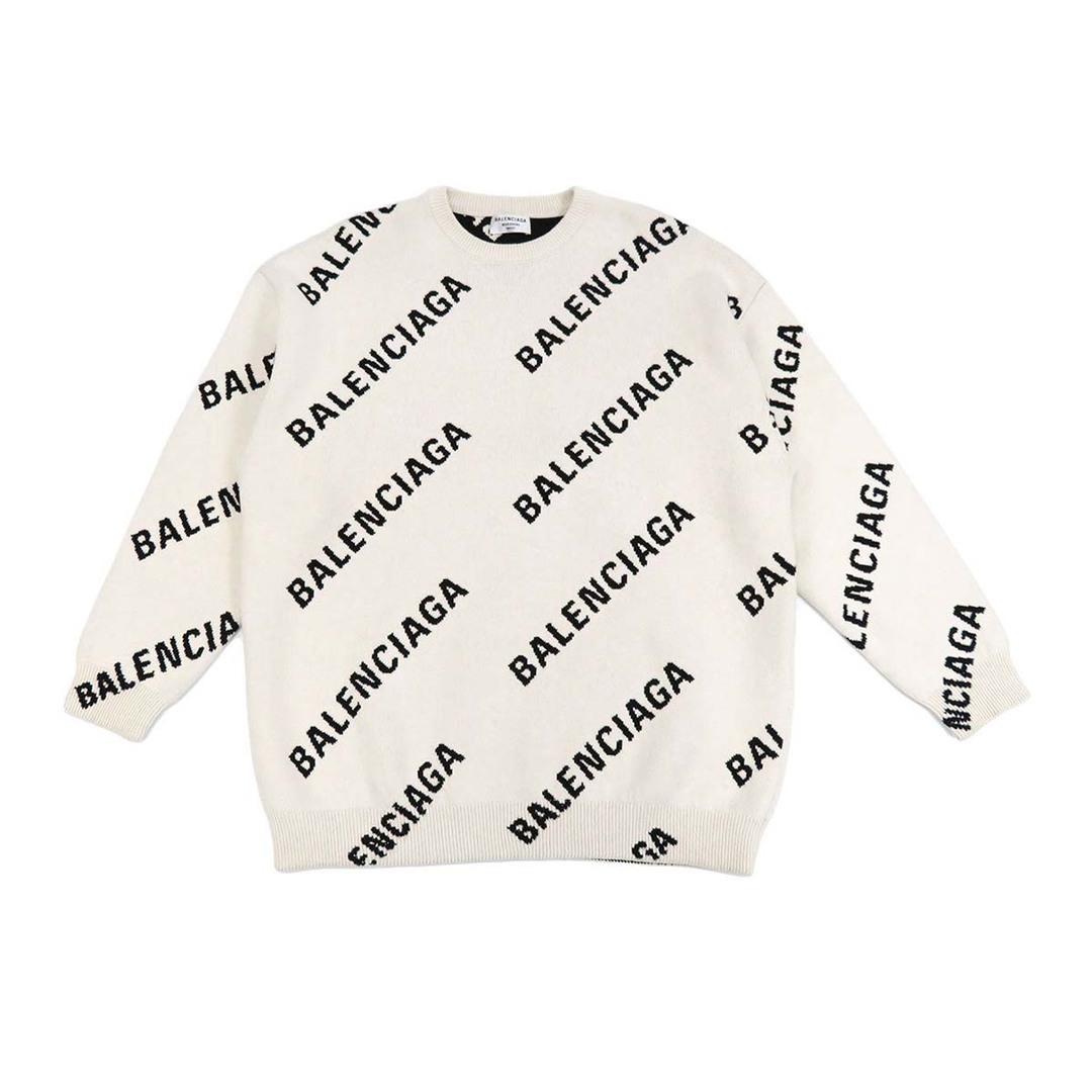 Balenciaga - バレンシアガ 総柄 ロゴ ニット 657528 ユニセックス