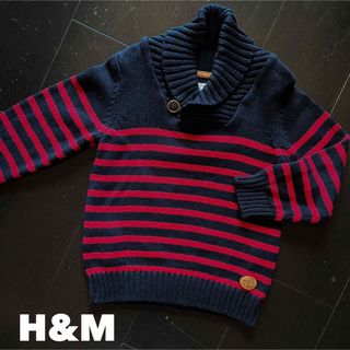 エイチアンドエム(H&M)のH&M【未使用/タグなし】100/105cm 襟付きコットンニット(ニット)