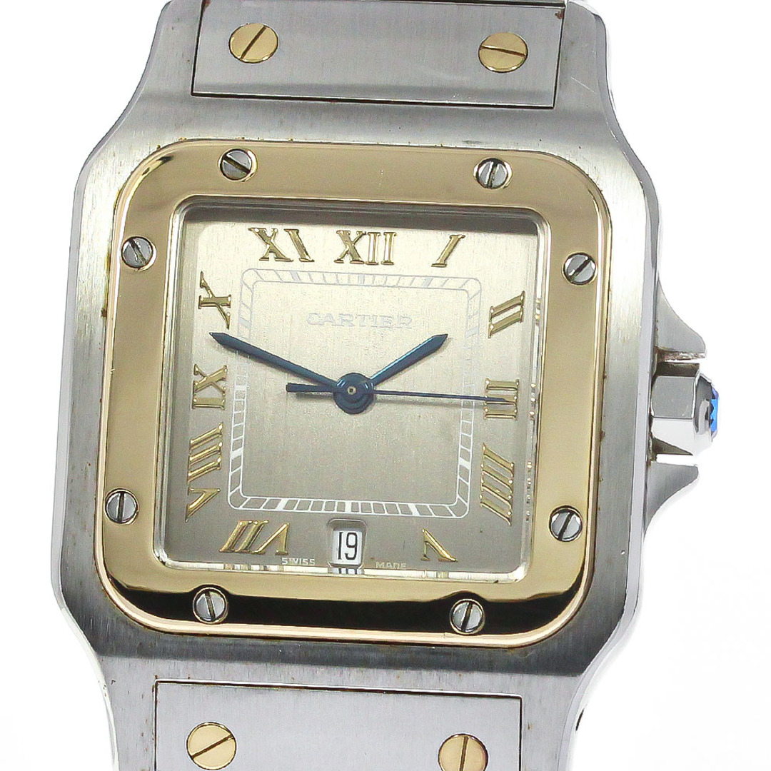 カルティエ CARTIER W20030C4 サントスガルべ LM YGコンビ デイト クォーツ メンズ _779306グレームーブメント