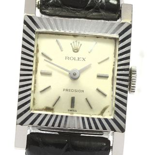 ロレックス(ROLEX)のロレックス ROLEX 2157 プレシジョン K18WG Cal.1400 手巻き レディース _783272(腕時計)