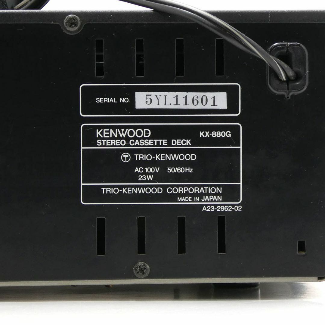 動作確認済み KENWOOD KX-880G ケンウッド カセットデッキ