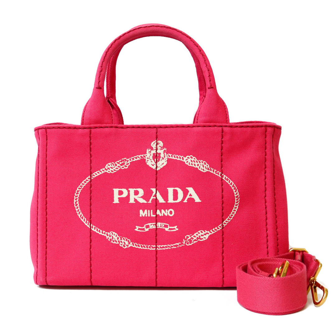 PRADA - プラダ カナパトートSS ハンドバッグ キャンバス ピンク ...