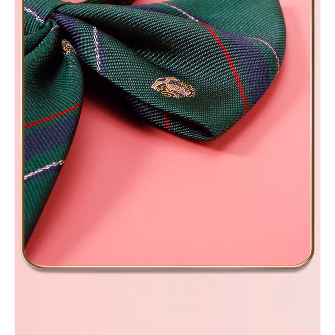 学生服 リボンタイ　スクールリボン  コスプレ 仮装　卒業式制服　グリーン レディースのファッション小物(ネクタイ)の商品写真