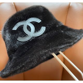 シャネル(CHANEL)のシャネル♡ココマーク♡帽子♡ボア♡ハット♡バケット(ハット)